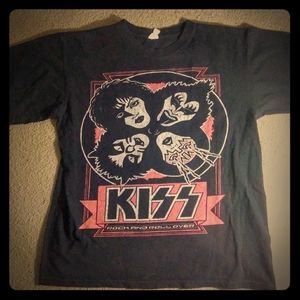 Vintage kiss band t-shirt and vintage Rob zombie t